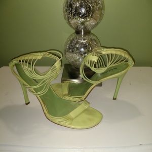 Neon green sandles